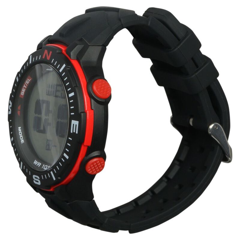 SF Digital Dial Silicone Strap Watch for Men - image number 1