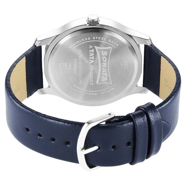 Sonata Quartz Analog Multicoloured Dial Leather Strap Watch for Men - image number 3