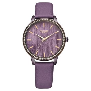 Poze by Sonata Quartz Analog Purple Dial PU Leather Strap Watch for Women