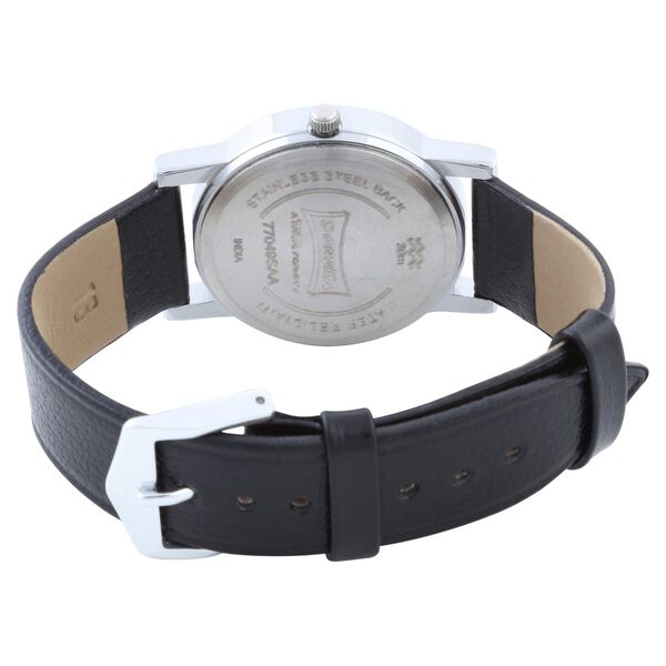Sonata Quartz Analog Black Dial Leather Strap Watch for Men - image number 3