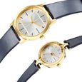 Sonata Quartz Analog Silver Dial Leather Strap Watch for Couple - image number 2