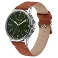 Poze by Sonata Quartz Analog Green Dial PU Leather Strap Watch for Men - image number 2