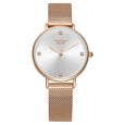Poze by Sonata Quartz Analog Golden Dial Stainless Steel Strap Watch for Women