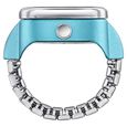 Ring Watch By Sonata Quartz Analog Blue Dial Silver Metal Strap Watch For Women - image number 4