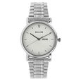 Sonata Quartz Analog with Day and Date Black Dial Stainless Steel Strap Watch for Men