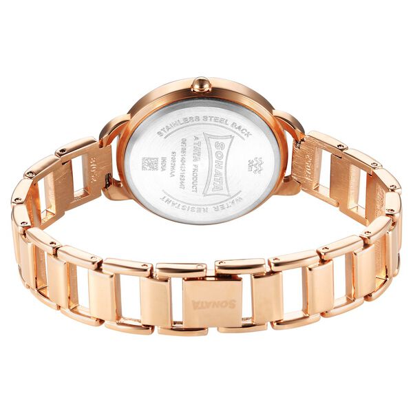 Sonata Wedding Quartz Analog Blue Dial Metal Strap Watch for Women - image number 3