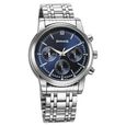 Sonata Wedding Multifunction Black Dial Stainless Steel Strap Watch For Men