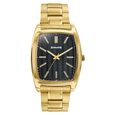 Sonata Ascent Gold & Black Tonneau Watch for Men - image number 0