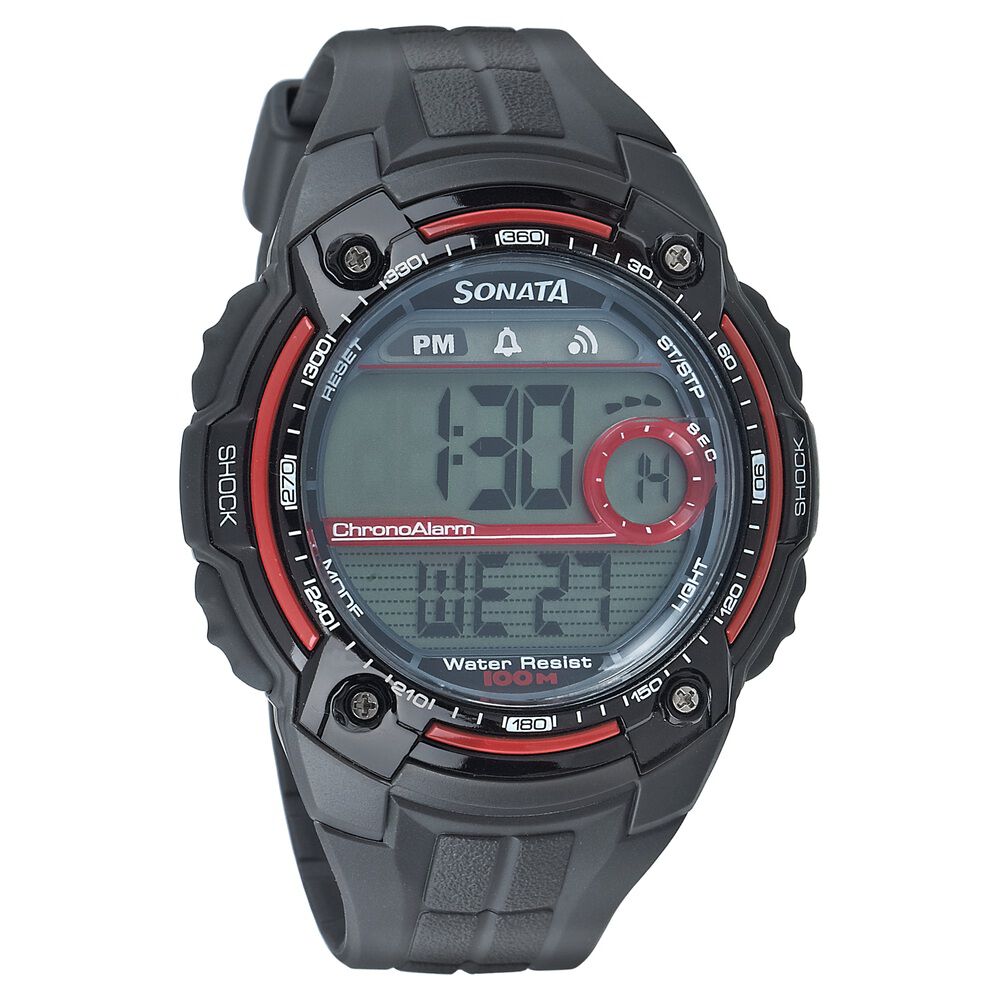 Sonata shock resistant watch hot sale