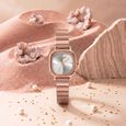 Poze By Sonata Quartz Analog Silver Sunray Dial Golden Stainless Steel Strap Watch For Women