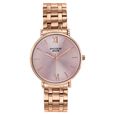 Poze By Sonata Quartz Analog Pink Dial Rose Gold Stainless Steel Strap Watch For Women - image number 1