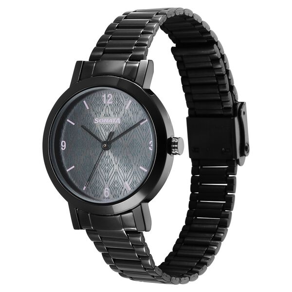 Sonata Ladies Essentials Grey Dial Stainless Steel Strap Watch for Women - image number 1