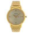 Sonata Quartz Analog Silver Dial Stainless Steel Strap Watch for Men