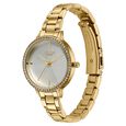 Poze By Sonata Quartz Analog White Dial Golden Stainless Steel Strap Watch For Women - image number 4
