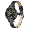 Sonata Unveil Black Dial Women Watch With Leather Strap - image number 1