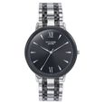 Sonata Poze Quartz Analog Black Dial Silver Metal Strap Watch For Men - image number 1