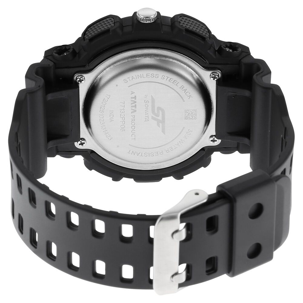 Sonata SF Dreamer Series Quartz Digital Analog Digital Black