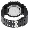 SF Dreamer Series Quartz Digital Analog Digital Black Round Dial Black Plastic Strap Watch For Men - image number 3