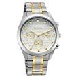 Sonata Summit Quartz Multifunction White Dial Two Toned Metal Strap Watch For Men - image number 1