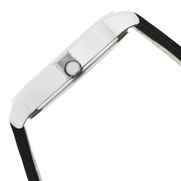 Sonata Quartz Analog with Day and Date White Dial Leather Strap Watch for Men - image number 3