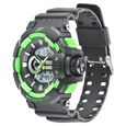 SF Quartz Analog Digital Black Dial PU Strap Watch for Men - image number 1