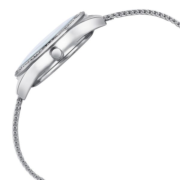 Sonata Poze Quartz Analog Mother of Pearl Dial Silver Color Stainless Steel Strap Watch For Women - image number 4