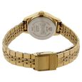 Sonata Quartz Analog with Day and Date Champagne Dial Stainless Steel Strap Watch for Women - image number 3