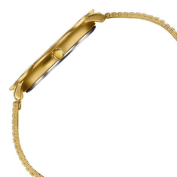 Sonata Sleek Champagne Dial Gold-Tone Metal Bracelet Watch - image number 4