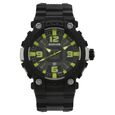 SF Ocean Series Quartz Analog Black Dial Plastic Strap Watch for Men