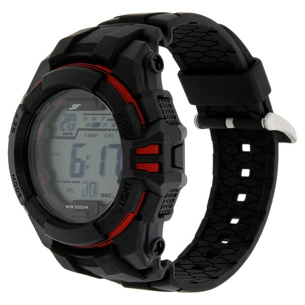 SF Digital Dial Plastic Strap Watch for Men - image number 1