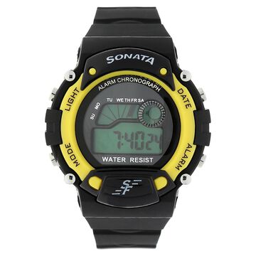 SF Digital Dial Plastic Strap Watch for Men