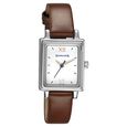 Sonata Workwear White Dial Women Watch With Leather Strap