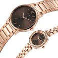 Sonata Quartz Analog Brown Dial Stainless Steel Strap Watch for Couple - image number 2