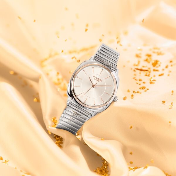 Sonata Poze Quartz Analog Silver Dial Silver Colour Stainless Steel Strap Watch For Women - image number 0