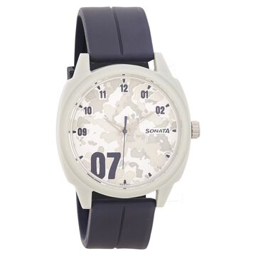 Camo Multicoloured Dial Plastic Strap Watch for Men