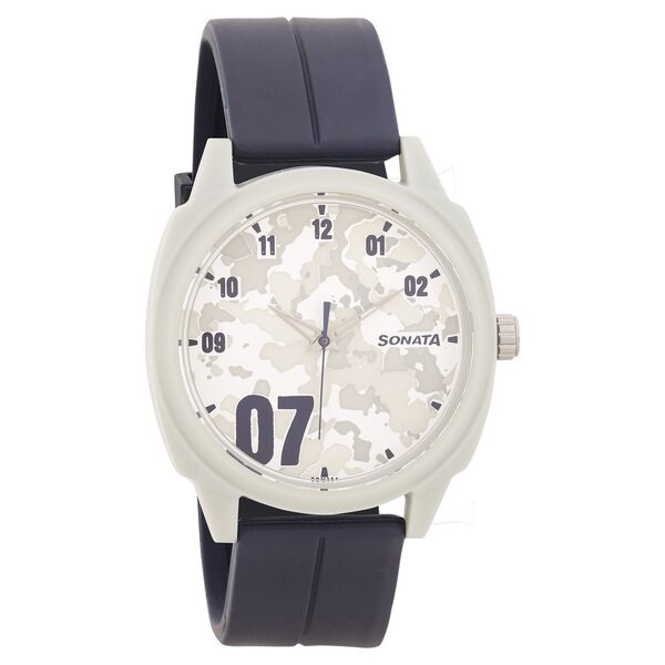 Camo Multicoloured Dial Plastic Strap Watch for Men - image number 0