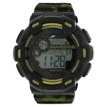SF Digital Dial Plastic Strap Watch for Men