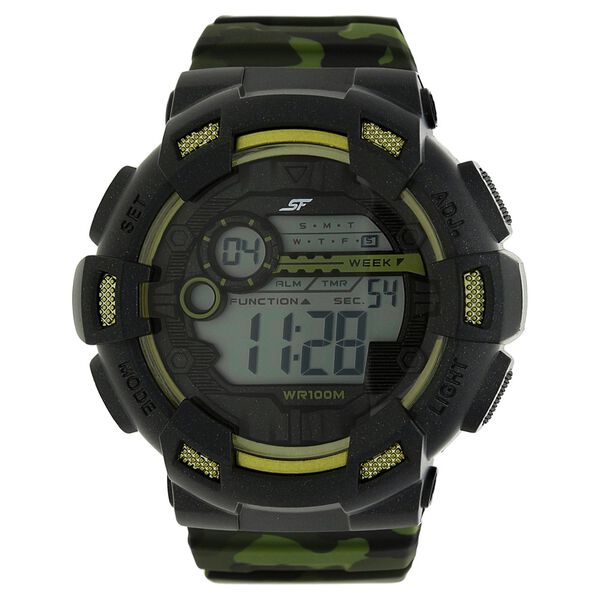 SF Digital Dial Plastic Strap Watch for Men - image number 0