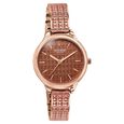 Poze By Sonata Quartz Analog Brown Dial Two Toned Metal Strap Watch For Women - image number 2