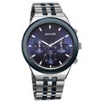Sonata Eternia Quartz Multifunction Black Dial Metal Strap Watch For Men