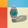 Sonata Poze Quartz Analog Green Dial Silver Colour Stainless Steel Strap Watch For Men - image number 0