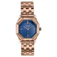 Poze By Sonata Quartz Analog Blue Dial Rose Gold Metal Strap Watch For Women - image number 1