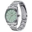Poze Poze Quartz Analog Green Dial Silver Metal Strap Watch For Men - image number 4