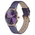 Sonata Poze Quartz Analog Purple Dial Leather Strap Watch For Women - image number 3