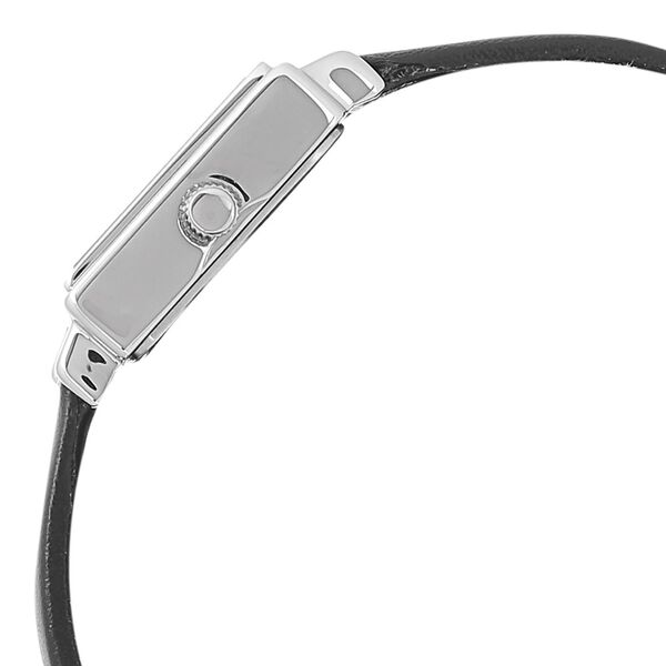 Sonata Quartz Analog Silver Dial Leather Strap Watch for Women - image number 2