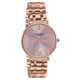 Poze By Sonata Quartz Analog Pink Dial Rose Gold Stainless Steel Strap Watch For Women - image number 2