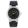 Sonata Quartz Analog Black Dial Leather Strap Watch for Men
