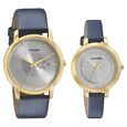 Sonata Quartz Analog Silver Dial Metal Strap Watch for Couple