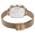 Sonata Modern Edit Quartz Analog Black Dial Rose Gold Stainless Steel Strap Watch For Women - image number 4