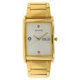 Sonata Quartz Analog with Day and Date Champagne Dial Stainless Steel Strap Watch for Men